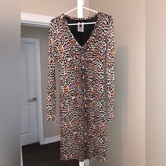 BCBG Leopard Print Midi Dress - Picture 1 of 4